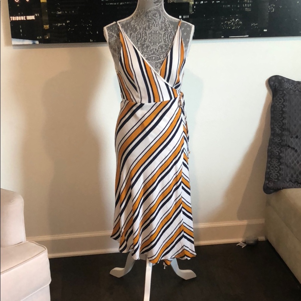 Multi-Colored Midi Dress